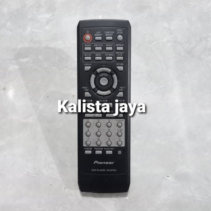 REMOTE REMOT DVD PLAYER PIONEER VXX2700 ORIGINAL