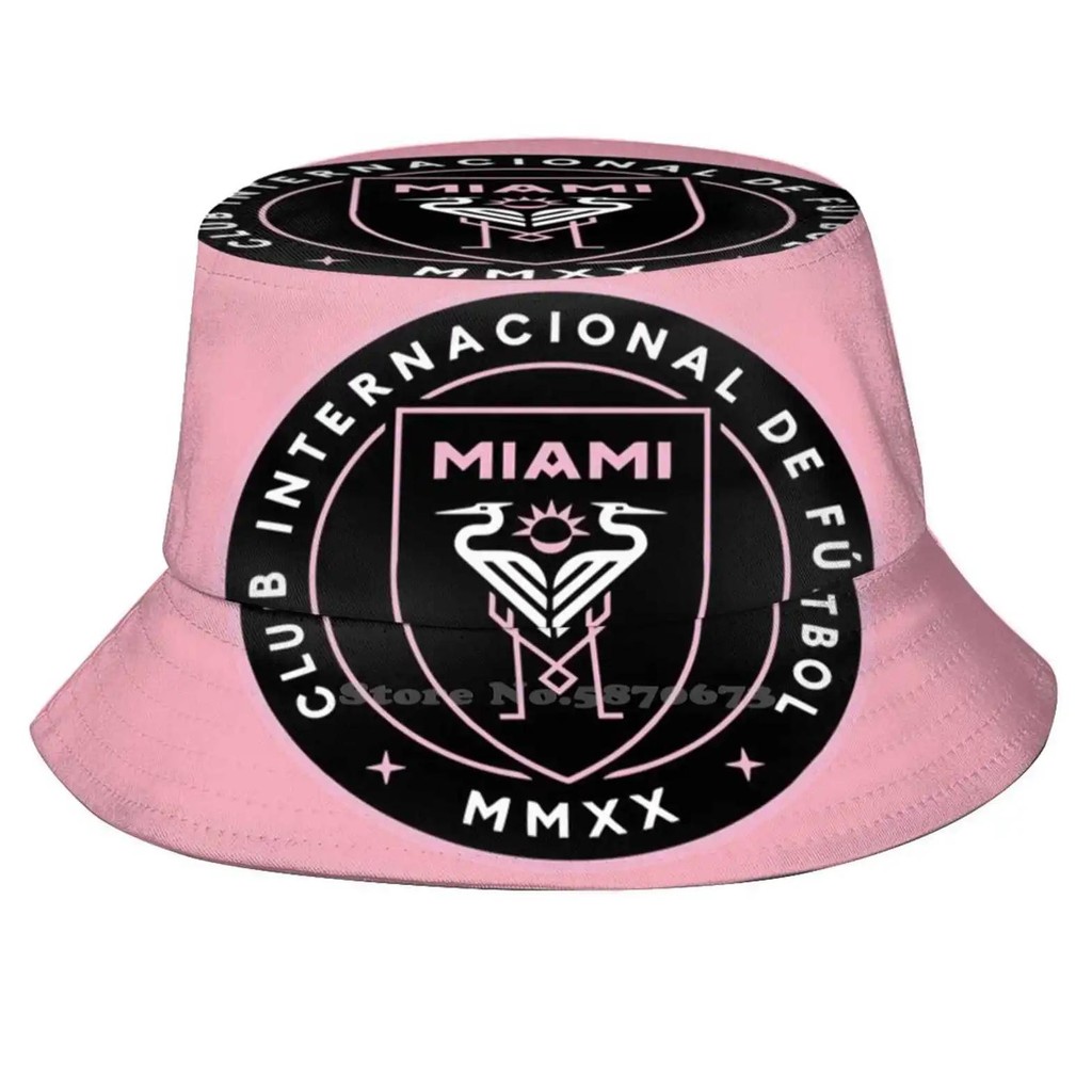 READY STOCK BALI Best Seller - Inter Miami Logo Sun Hat Topi Fisherman Cap Bucket Hats Inter Miami S