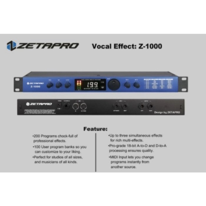 Effect Zetapro Z 1000 Original Efek Vocal Zeta Pro Vokal Terbaik