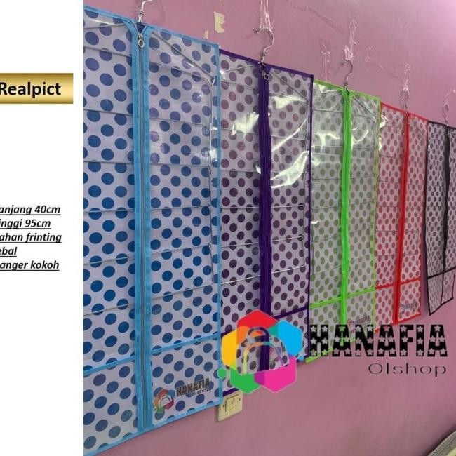 Hanafia Ra Jilbab Jumbo Motif Bunga Tempat Hijab Jumbo Gantungan