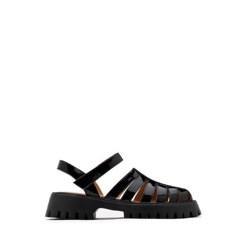 Pazzion Elowen Cage Strappy Sandals - Black