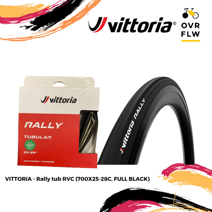 BAN LUAR SEPEDA TUBULAR Vittoria Rally black 700X25-28