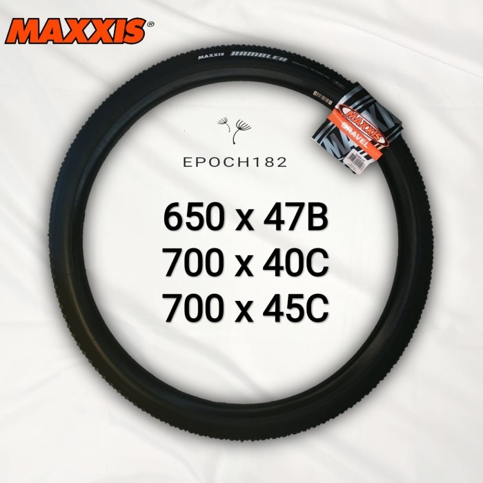 Ban Luar Sepeda Maxxis Rambler 650 x 47B, 700 x 40C & 700 x 45C Wired