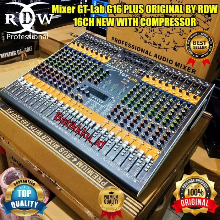 Mixer Audio Rdw Gtlab G16 Gt Lab G 16 Plus Original By Rdw 16 Channel