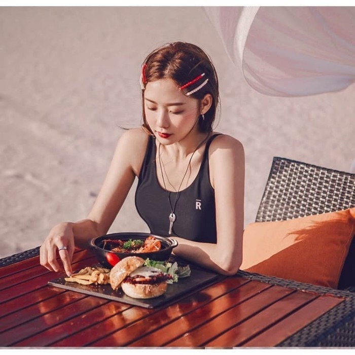 Skyla Rashguard Baju Renang Wanita Jumbo Plus Size Big Size Swimsuit Premium