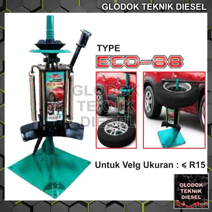 WIPRO Alat Buka Ban Mobil Angin Tire Changer Motor Compressor ECO-88