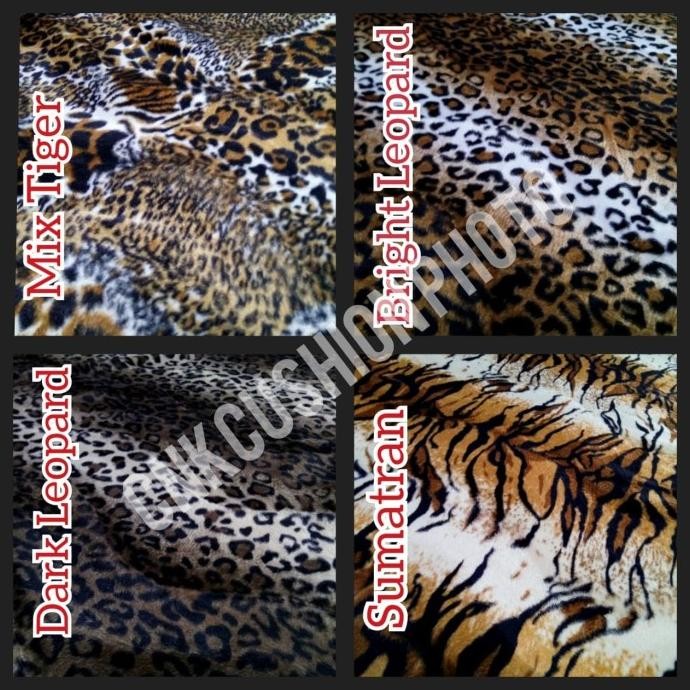Ready BAHAN KAIN SOFA BLUDRU MACAN / BRUDU MOTIF HEWAN HARIMAU - ANIMALIA