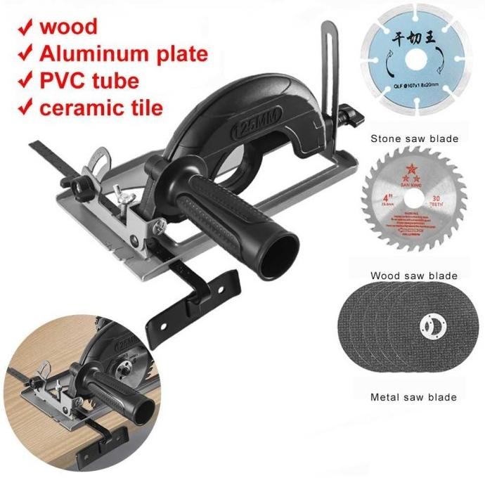 Dudukan Gerinda, Holder Tatakan Gerinda Tangan Plus Cover