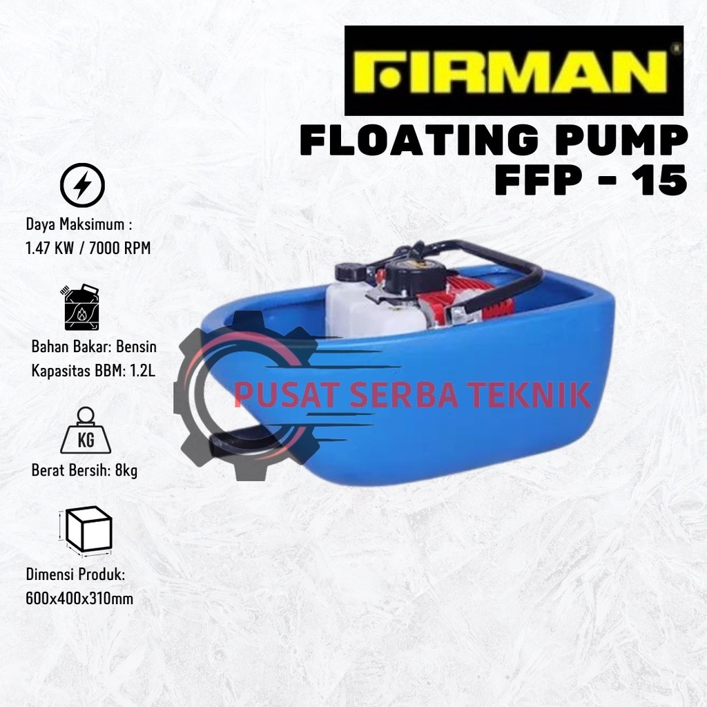 Pompa Air Apung Irigasi FIRMAN FFP15 Floating Pump FFP 15 Y