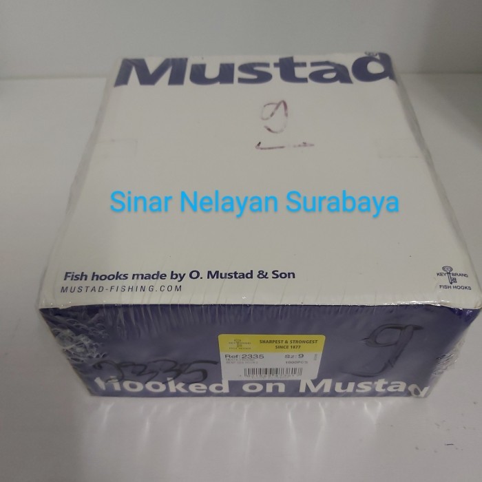 Kail Mata Pancing Mustad 2335 No 9 (Isi 10 Kotak Kecil) Murah
