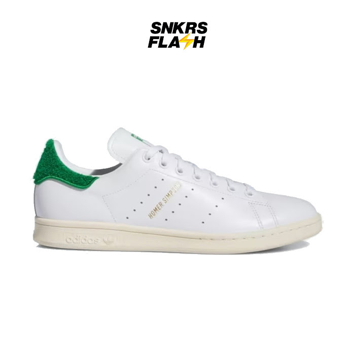 ADIDAS Stan Smith X Homer Simpson White Green Sepatu Sneakers Unisex - IE7564 - Size 36.7