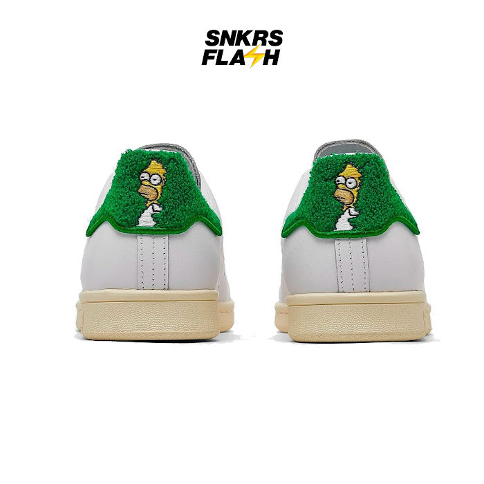 ADIDAS Stan Smith X Homer Simpson White Green Sepatu Sneakers Unisex - IE7564 - Size 36.7