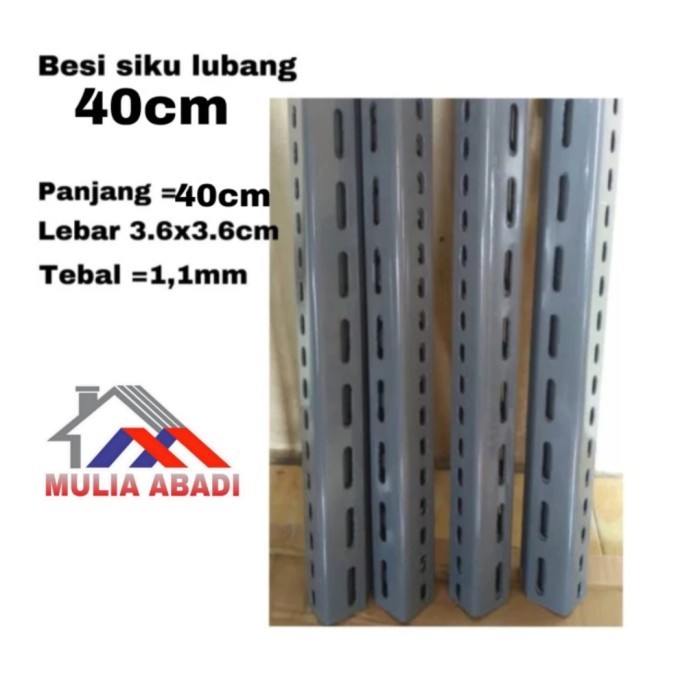 Besi Siku Lubang 40 Cm - Siku Lubang 40 Cm