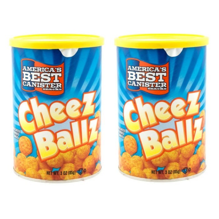

[BUNDLE OF 2] Cheez Ballz Americas Best Canister Snacks 85 Gram USA PRODUK TERBATAS