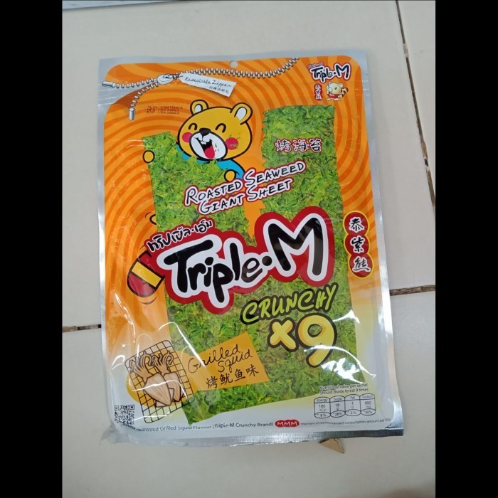 

Triple M roasted seaweed - snack seaweed - makanan ringan TERBARU