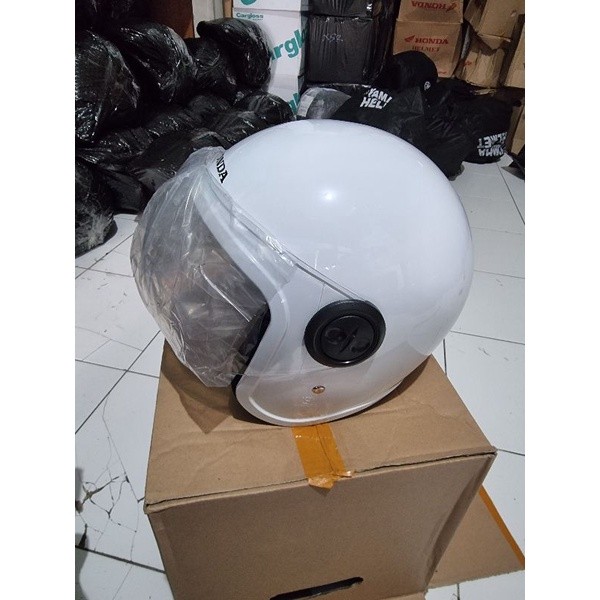 Discount Helm Scoopy Warna Putih Original Ahm