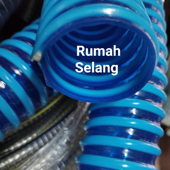 Selang Spiral Hisap Biru 4 Inci /Selang Pompa Air Sedot Irigasi 4Inch