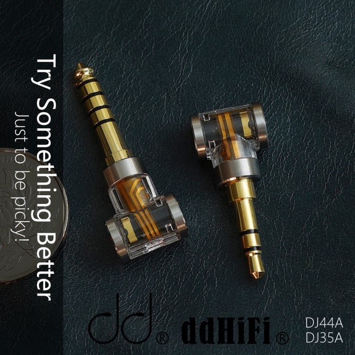 TERBARU ddHiFi DJ35A / DJ44A 3.5MM / 4.4MM to 2.5MM Balance Adapter dd HiFi