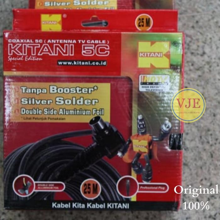 Kitani Kabel Antena Kitani 25 M Kabel Tv Kitani 25 Meter Original
