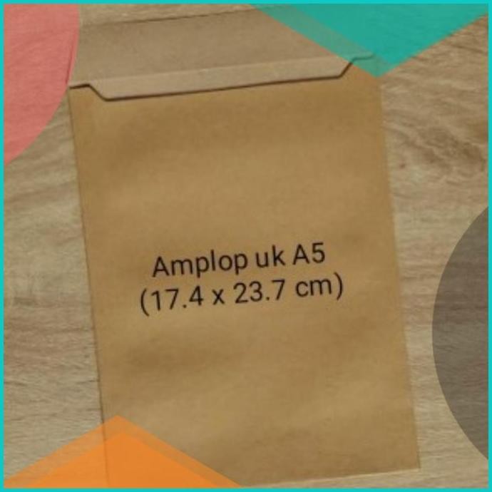 

Amplop Kraf Coklat polos A5 Plus / Amplop undangan atau Amplop Vintage