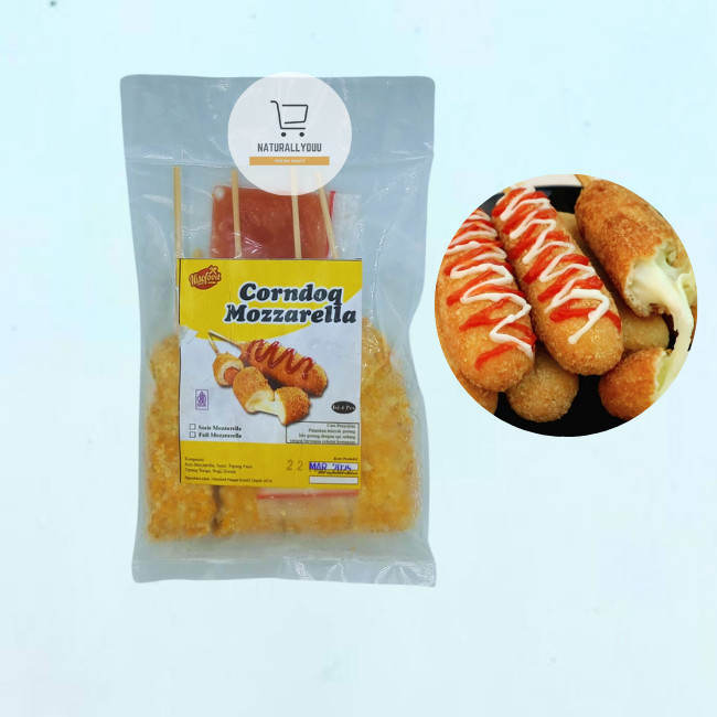 

Corn Dog/Hotang Moza Isi 4 Hotdog Corndog Mozzarella Frozen Sosis