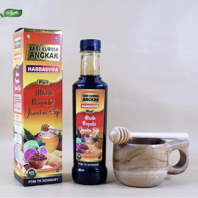 

Baru Sari Kurma Angkak Habbasyifa Plus Madu Propolis Jambu Biji Bpom Dbd