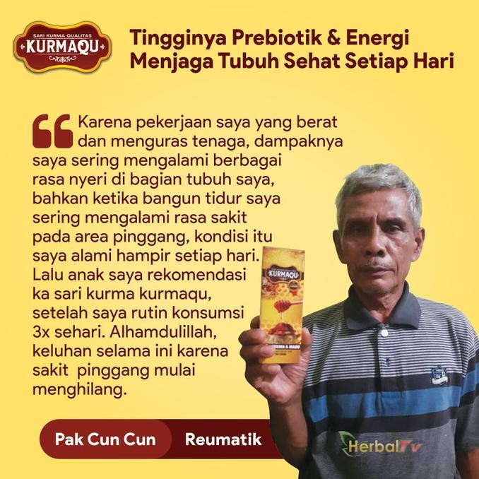 

Baru Asam Lambung, Gerd, Sakit Maag, Kurmqu, Sari Kurma Plus Madu Asli