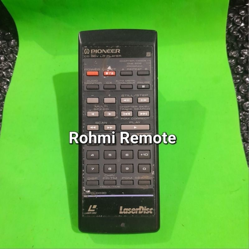 REMOTE REMOT DVD LD PLAYER PIONEER LASER DISC CU-CLD030 ORIGINAL