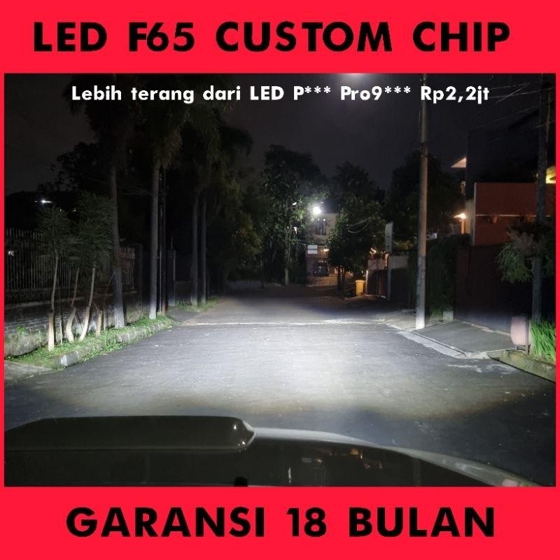 Headlamp Led F65 H1 H4 H7 H8 H9 H11 Hb3 Hb4 Hir2 Headlight Head Lamp Light Lampu Utama Putih Terang 