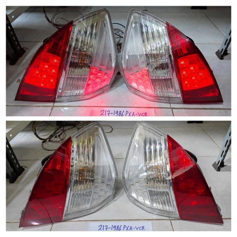 217-1986Pxa-Vcr Stoplamp Jazz Rs Ge8 2008-2014 Double Led Red Clear Lens