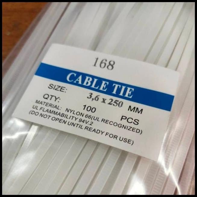 

GRATIS ONGKIR TALI SEGEL PLASTIK 3,6 X 250 MM , CABLE TIES - KABEL TIES - ISI 100 PC !!!