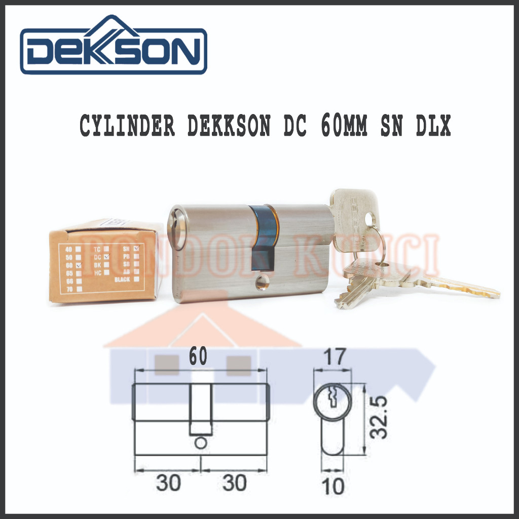 Paket Handle Kunci Pintu Sliding Geser Dekkson Lockcase Handle Cylinder Dekson