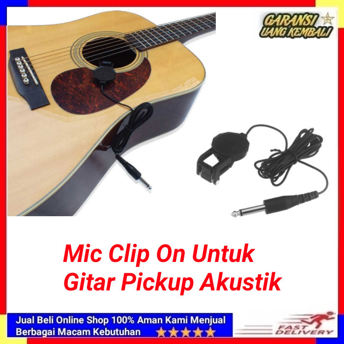 HOT SALE Mic Clip On Mic Mini Untuk Gitar Pickup Akustik
