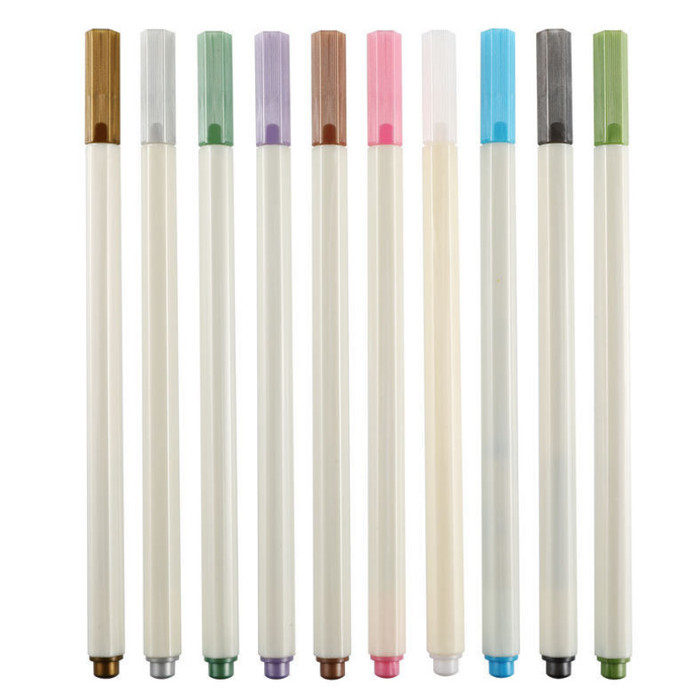 

TERBARU NB STA6551 10Pcs Metal Pen Painting Watercolor Pen Brush Marker Pen