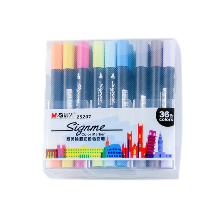 

TERBARU AN MG Saimei Graffiti Color Marker Oily Brush Hand Paintings HOT SALE!
