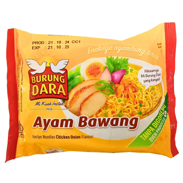 

S23520 BURUNG DARA AYAM BAWANG KUAH MIE INSTANT 61GR MAJU BERSAMA (20250722)