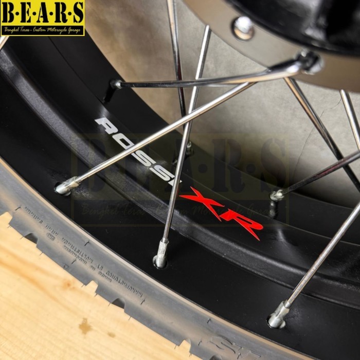 PAKET RODA KAWASAKI W175 VELG ROSSI XR DAN BAN TUBELESS CORSA CROSS S DUAL PURPOSE