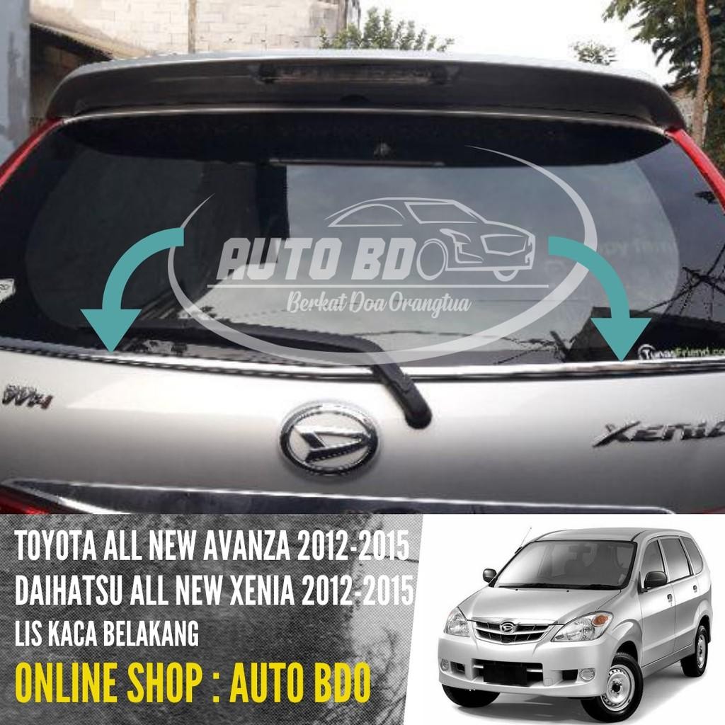 List Lis Kaca Belakang All New Avanza & All New Xenia Chrome Berkualitas