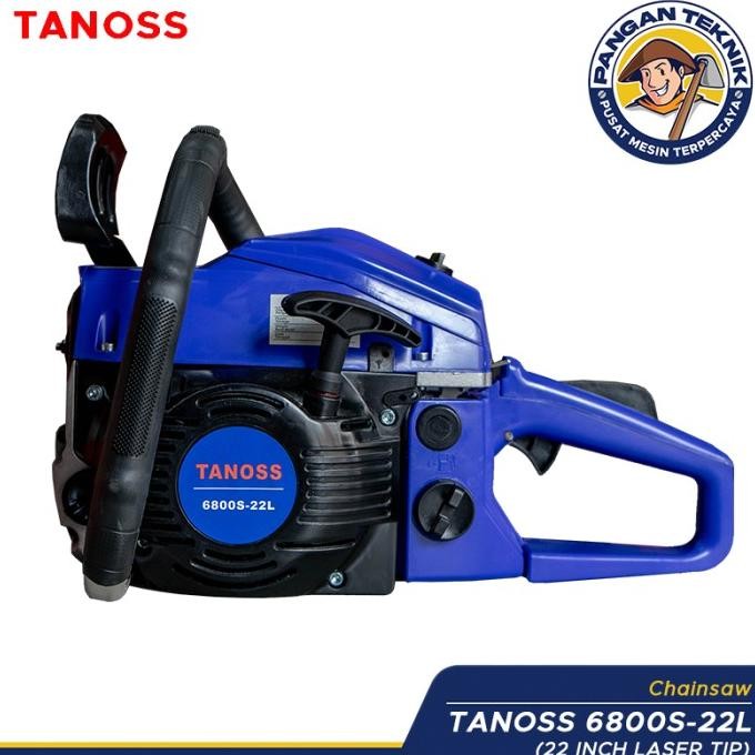 Mesin Gergaji Kayu Chainsaw 22 (TANOSS)Chain Saw 6800S Laser Tip Baja