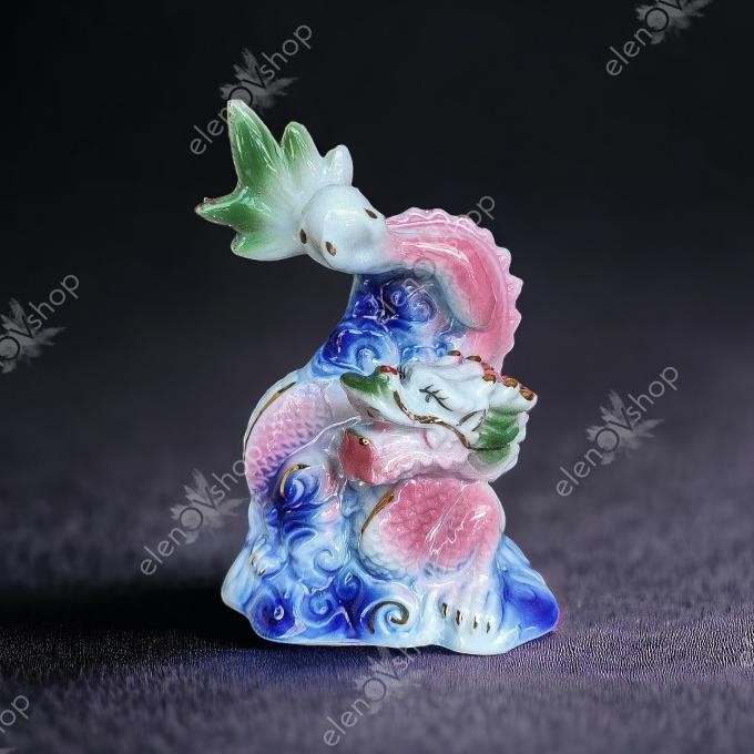 ] Patung Naga Keramik Fengshui untuk Kekuatan dan Kekuasaan