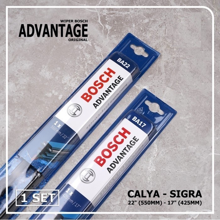 

Wiper Bosch Frameless Mobil Sigra Clear Advantage / Aerofit 22" - 17