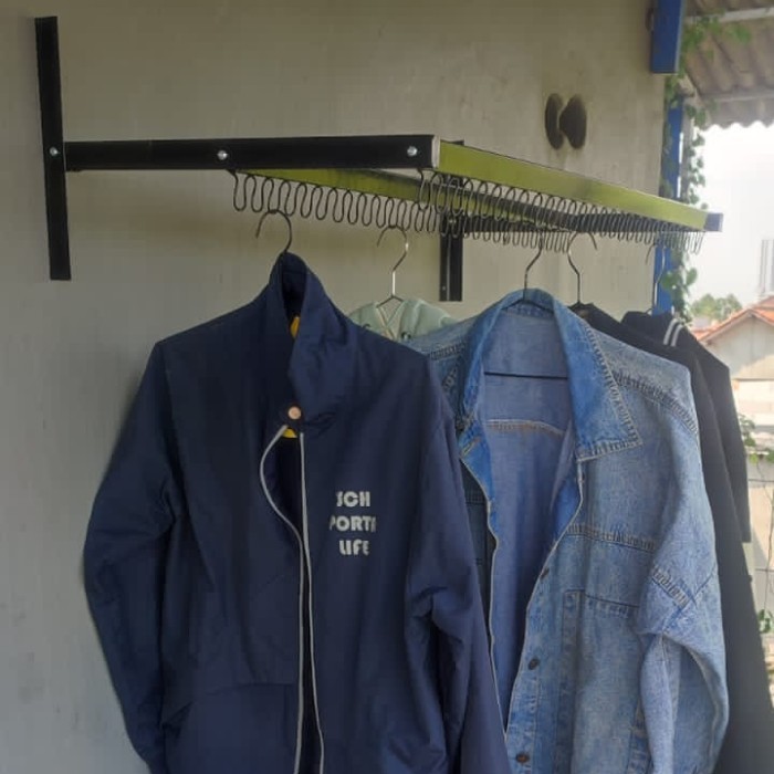 JEMURAN LIPAT DINDING 100CM BESI