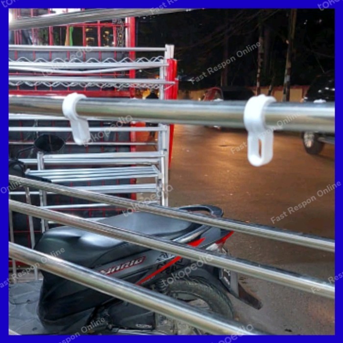 JEMURAN BAJU STAINLESS STEEL/JEMURAN PAKAIAN/JEMURAN KUAT/KOKOH/KUAT