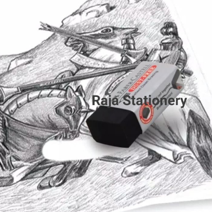 

Faber Castell Dust Free Eraser Black Small Medium / Penghapus Faber