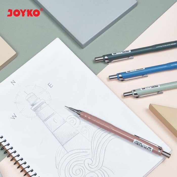 

Joyko Mechanical Pencil 0.5Mm / Pensil Mekanik 0.5 Joyko Mp-55