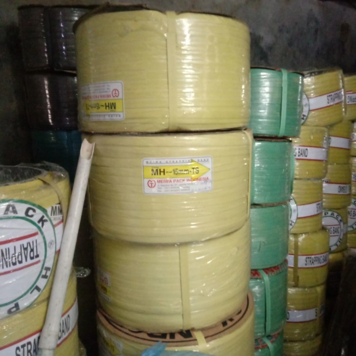 

Strapping Band merk Meiwa 15 atau 12 mm kuning