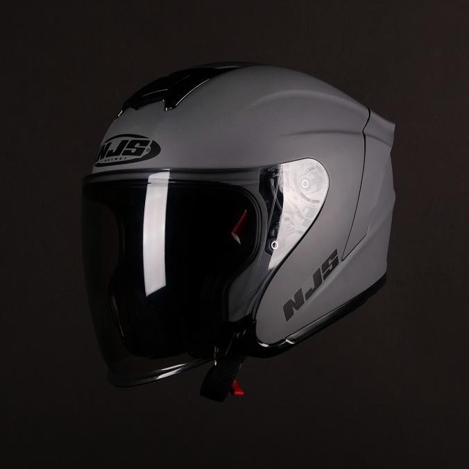 NJS KAIROZ STONE GREY Gloss/doff - Helm Half Face