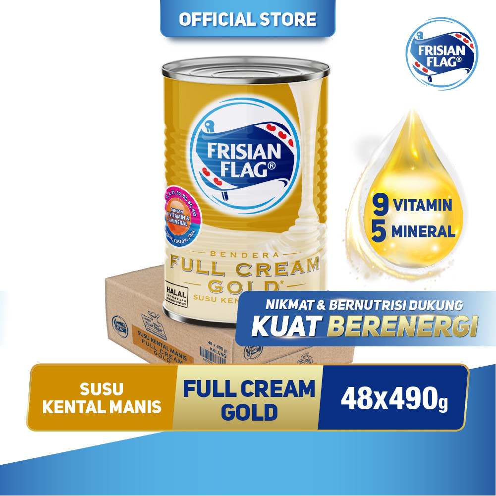 

Frisian Flag Susu Kental Manis Gold Kaleng 490gr - 48 Pcs