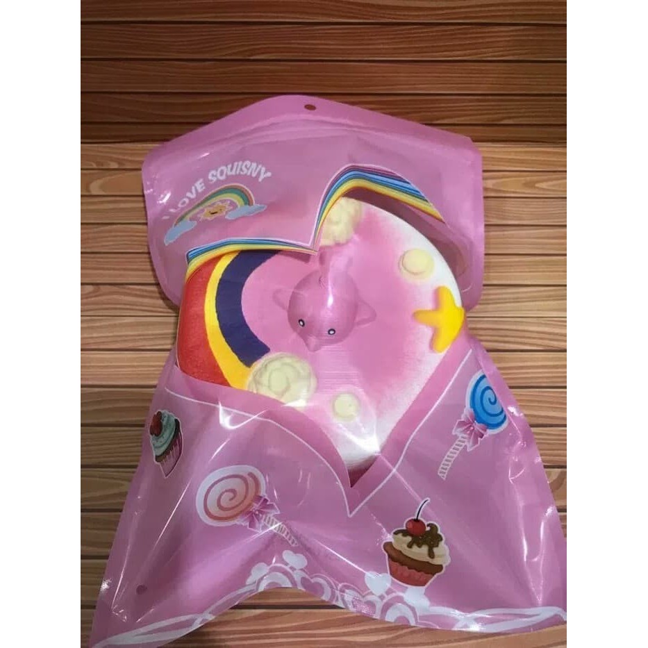 Murah Best Seller Squisi Squishy Cake Kue Ultah Lumba Dolphin Mainan Lucu Non COD