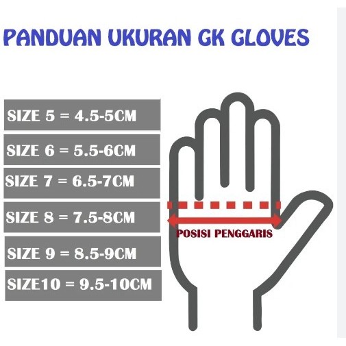 Murah SARUNG TANGAN BOLA KIPER PENJAGA GAWANG DENGAN FINGERSAVE TULANG MURAH DEWASA DAN ANAK Non COD